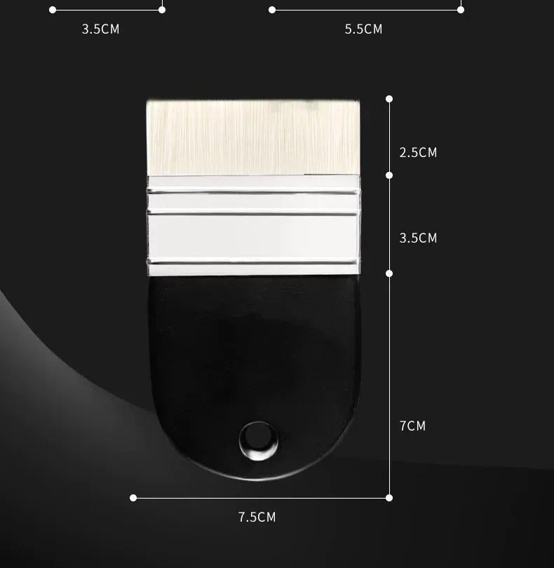 Oil Painting Nylon Pen Set Gouache Acrylic 3 Pcs Small/Medium/Large Sizes Flat Head Brush Wood Handle Painting Tools for Fine