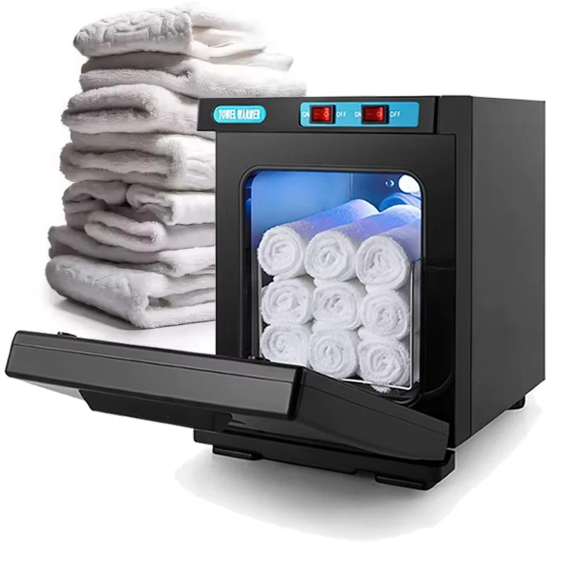 5L UV Hot Towel Warmer Cabinet 150W Hot Bath Towel Warmer with Aluminum Chamber Fast Heating for Facial Spa Hair Beauty Salon