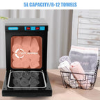 5L UV Hot Towel Warmer Cabinet 150W Hot Bath Towel Warmer with Aluminum Chamber Fast Heating for Facial Spa Hair Beauty Salon