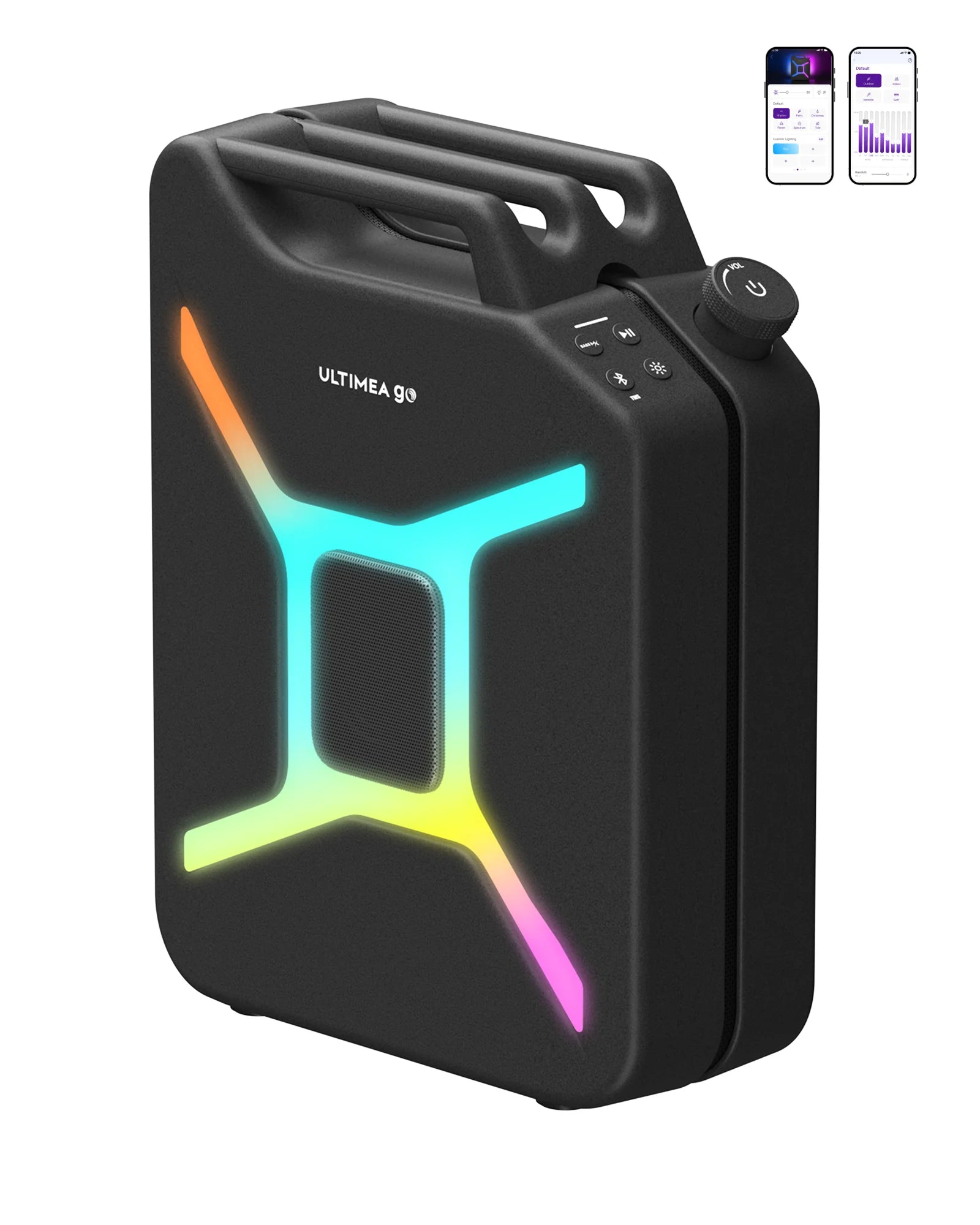 ULTIMEA 300W Portable Wireless Partybox Karaoke Speaker Bass Boost RGB APP Control IPX4 Powerful Outdoor Party Blutooth Speakers