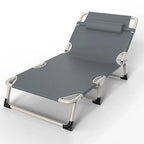 Folding bed for camping and travel, sturdy, foldable, lightweight, for adults, with mattress