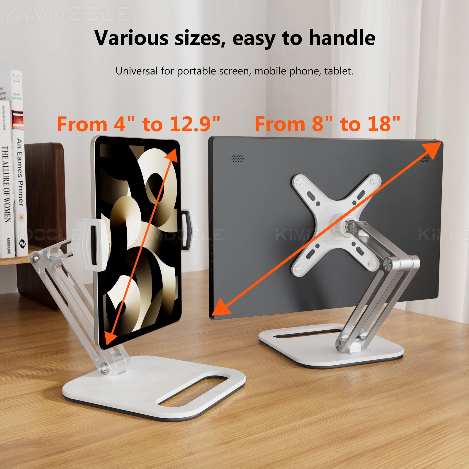 Artpowers VESA Monitor Desk Mount Single Monitor Stands Freestanding fits 13'' to 18'' Computer Screen with Height Adjustable Image principale du produit