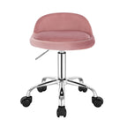 WOLTU Swivel Office Stool with Wheels Height Adjustable Computer Chair With Low Backrest Work  Roller Rocker Dressing Stool