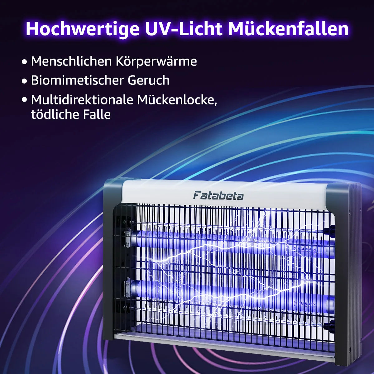 UV Mosquito Killer Lamp, Electric Insect Trap ,Quiet & Energy Saving, Wall Mount or Stand, Covers 10-150m² for Indoor O Image secondaire du produit