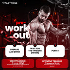 Pre-Workout Powerful 300g - Vegan Supplement with L-Citrulline, Beta-Alanine, Caffeine, Taurine, AstraGin, Panax Notoginseng, Vitastrong (24 Portions, Orange Flavor) - Made in Italy, Preworkout Supplement Powder