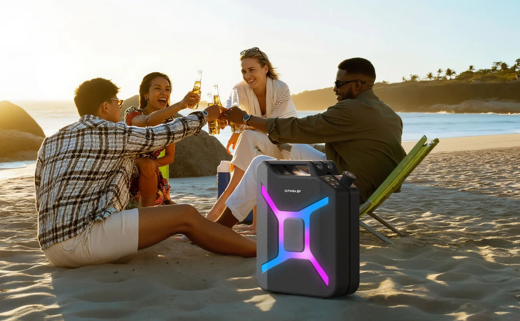 ULTIMEA 300W Portable Wireless Partybox Karaoke Speaker Bass Boost RGB APP Control IPX4 Powerful Outdoor Party Blutooth Speakers