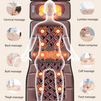 Multifunctional Lumbar Traction Massage Mattress Cushion Full Body Electric Shoulder Neck Waist Back Vibrations Massage Cushion