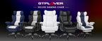 GTPLAYER Gaming chair office chair with pocket spring lumbar support, ergonomic and comfortable wide office computer chair