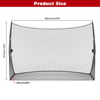 Golf Practice Net, Heavy Duty Golf Training Net With Carry Bag, Steel Frame & Tear-Resistant PE Mesh For Garden Outdoor