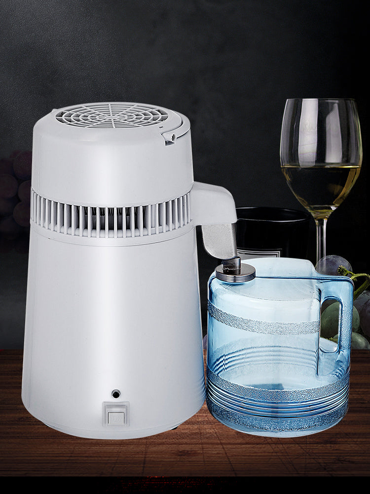 SucceBuy 4L Water Distiller Purifier Filter Dispenser Heating Drinking Bottle Softener 304 Stainless Steel Home Appliance