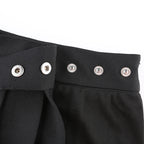 Summer Harajuku Punk Style Plaid Irregular Skirts Women Asymmetrical High Waist Black Skirts Pleated Girls Gothic Half Skirts