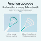 Y-Kelin Sales Silicone Tongue Scraper Brush Cleaning  Food Grade Single Oral Care To Keep Fresh Breath 3Color Pack No.1