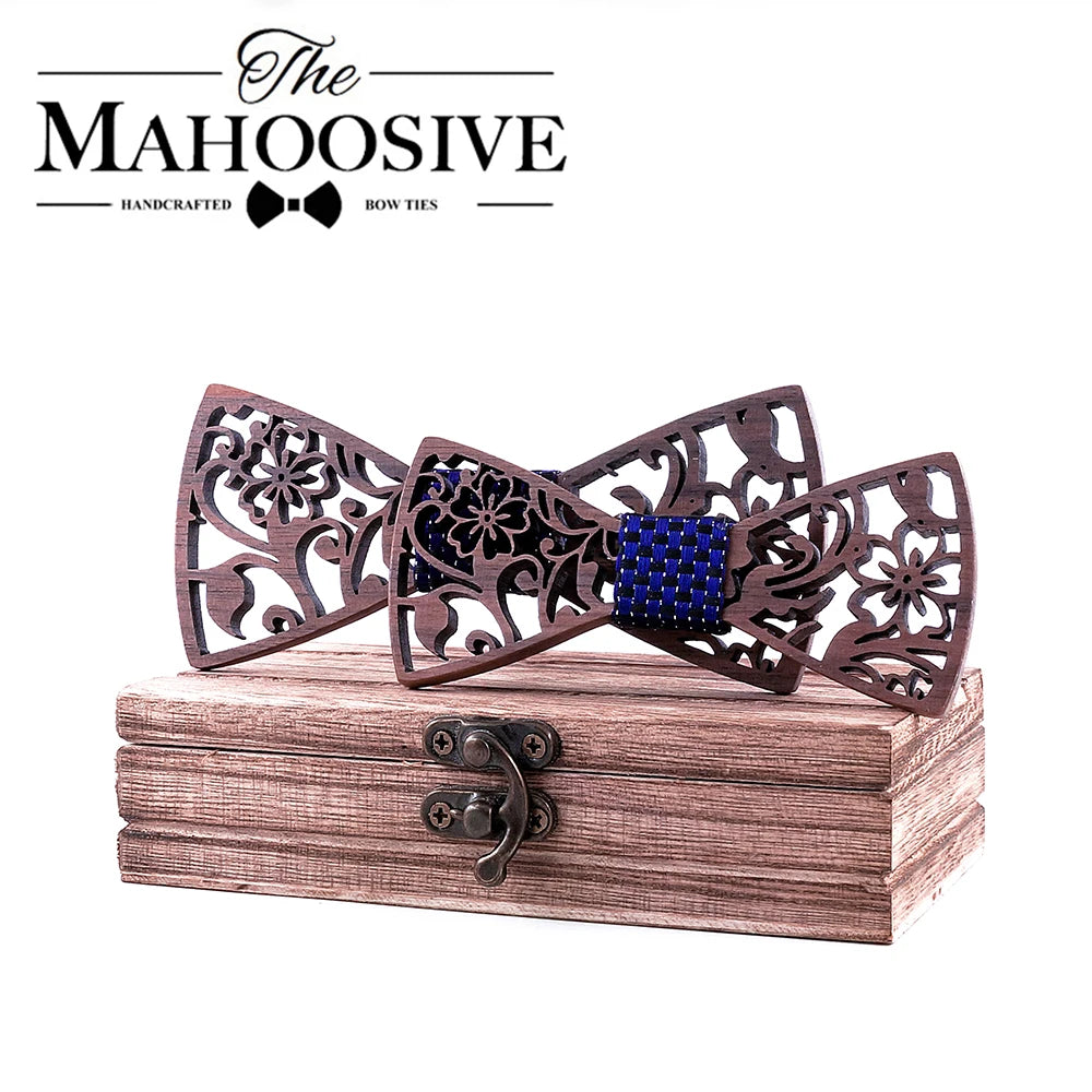 Adult and kids Wooden bow tie Set ties for kids necktie bowtie gravata casamento school bow ties Gift for students boy bow ties Image principale du produit