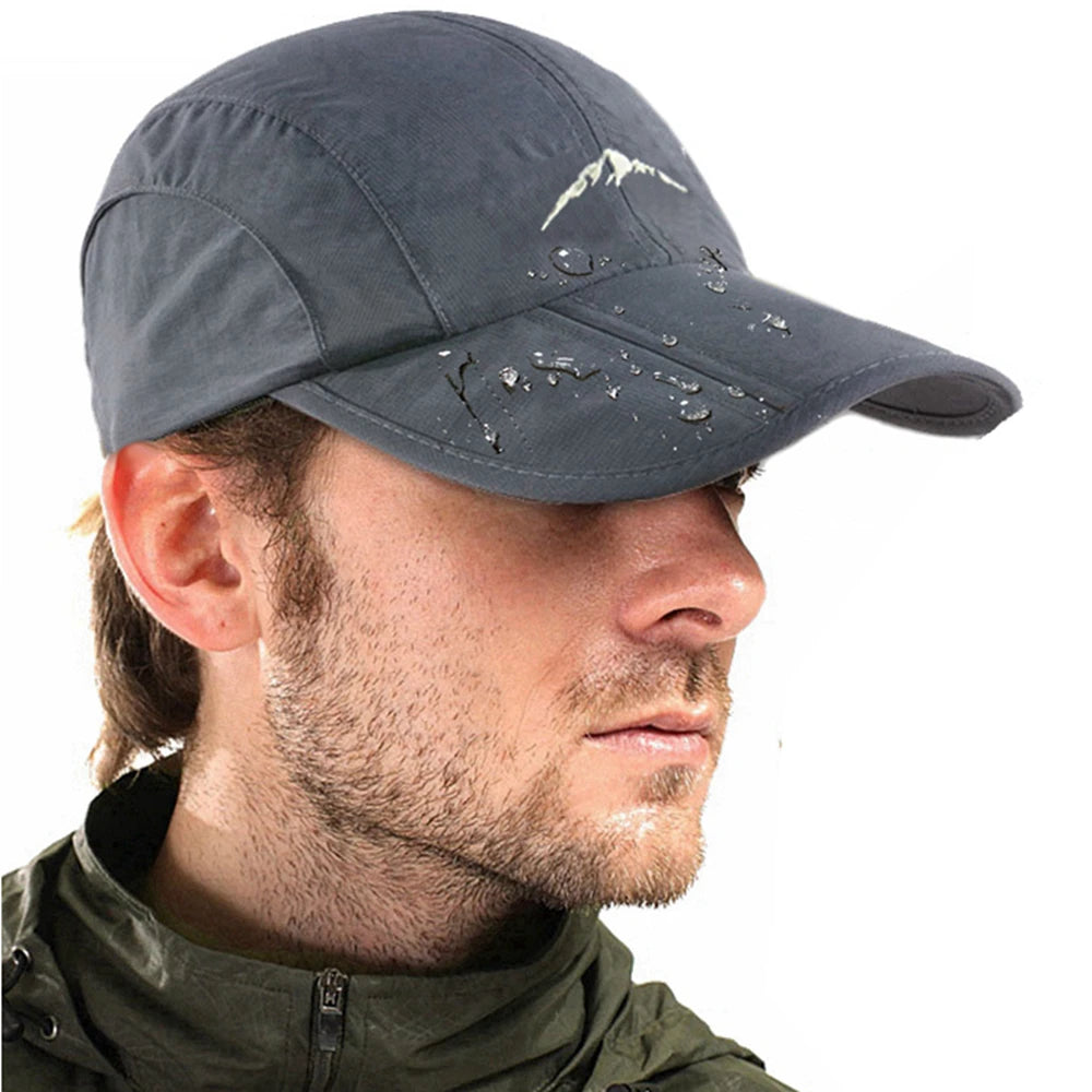 Spring Summer Outdoor Sport Baseball Cap Quick Drying Hat Unisex Waterproof Breathable Cap Foldable Cycling hat Sun Protection Image principale du produit