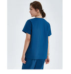 V-neck Medical Uniform Sets for Women Triangle Ring Heather Slim Nursing Outfits Dental Hospital Working Suits 202