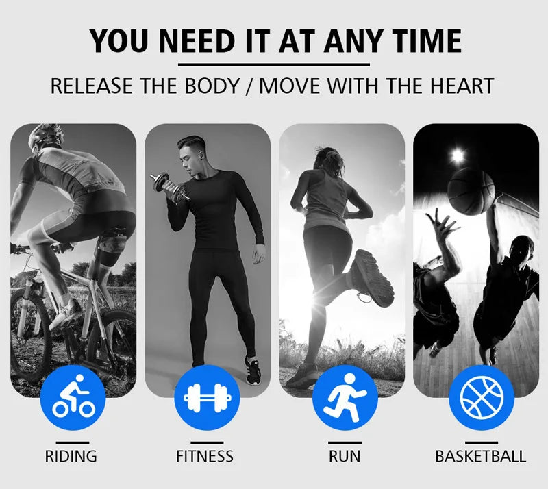 Man Compression Sports Suit Quick Drying Perspiration Fitness Training MMA Kit Rashguard Male Sportswear Jogging Running Clothes