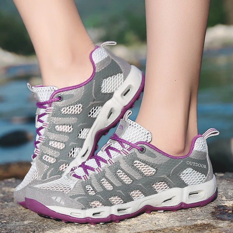 Outdoor Women Trekking Shoes Woman Hiking Camping Tourism Treking Sneakers Mountain Hike Tracking Wandelschoenen Dames Summer