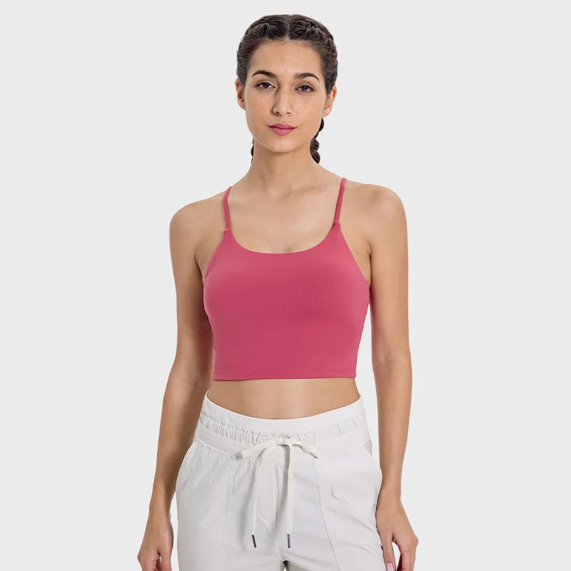 Women's Longline Sports Bra Wirefree Padded