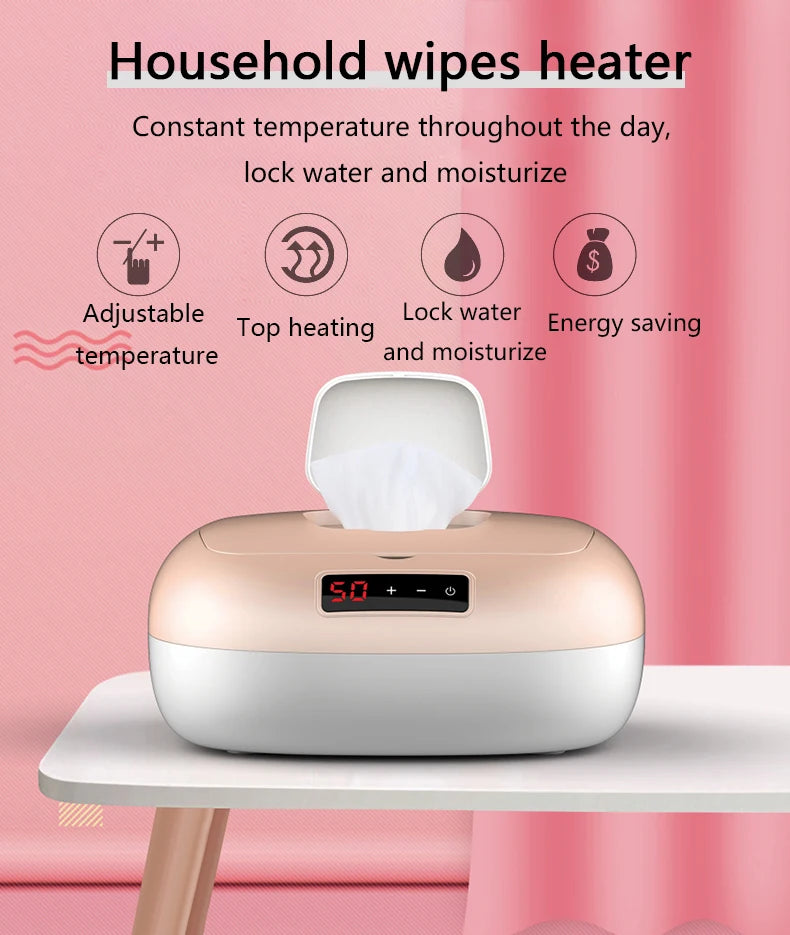 DMWD Household Wet Wipes Heater Electric Infant Baby Wet Tissue Facial Mask Heating Machine Adjustable Constant Temperature 220V