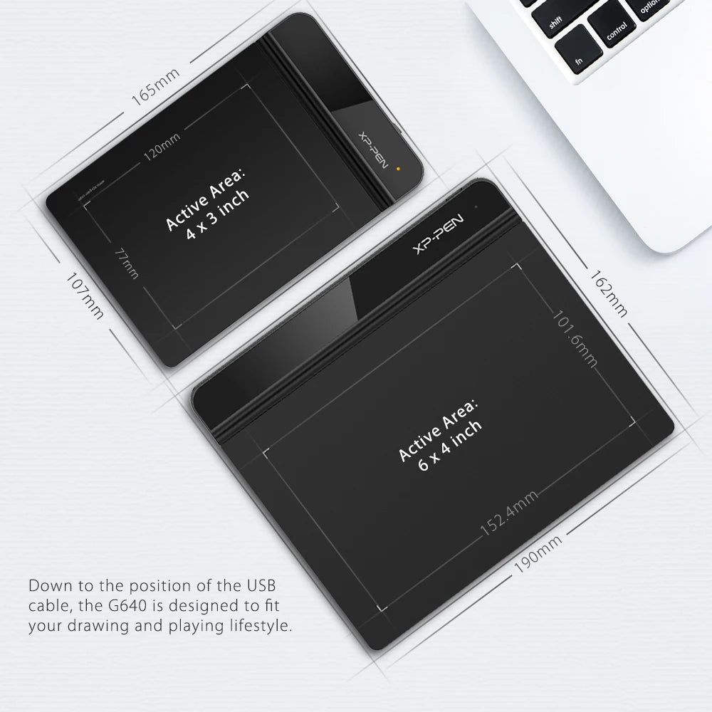 XPPen Star G640 6 x 4 Inches Drawing Tablet 8192 Level Support Windows Mac Digital Graphic Tablet for Drawing & Game OSU