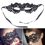 Women Carnival Mask Hollow Lace Masquerade Face Mask Princess Prom Party Props Black Eye Mask Halloween Costume for Women