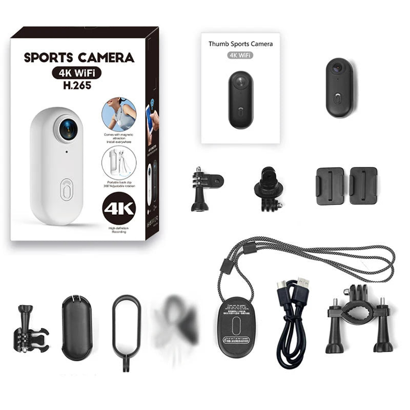 2026 Digital Video Recorder Mini Body Camera Small Thumb Camera 4K Action Camera with Wifi