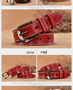 Women Genuine Leather Belt For Female Strap Casual All-match Ladies Adjustable Belts Designer High Quality Brand