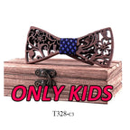 Adult and kids Wooden bow tie Set ties for kids necktie bowtie gravata casamento school bow ties Gift for students boy bow ties