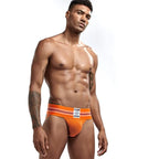 JOCKMAIL sexy men underwear jockstrap homme mens jockstrap underwear man thong jockstrap gay jock strap cotton Breathable white