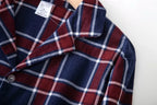 Men's Home Suits Long-sleeved Trousers Suits for Autumn and Winter Pijamas for Men Flannel Plaid Design Pajamas for Men