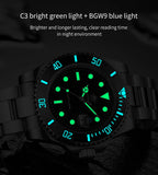 ADDIESDIVE Men's Classic Watch with Ceramic Bezel 200m Water Resistant Casual Quartz Watch BGW9 Blue Luminous Gift Watch MY-H3-2
