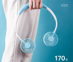 USB Fan With Aromatherapy diffuser Portable Electric Fan Mini Cooling fan Rechargeable Hanging Neck Fan With Light
