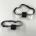 Luminous Bow Tie Neon Light Trendy Costume Accessories Glowing Acrylic LED Tie For Halloween Cosplay Costume Music Dancing