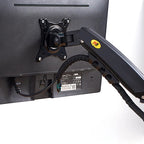 Desktop NB F160 + FP-2 Gas Spring Dual Arm for 17"-27" Monitor Holder + 10"-17" Laptop Support Air Press Mount Stand Load 2-9kg