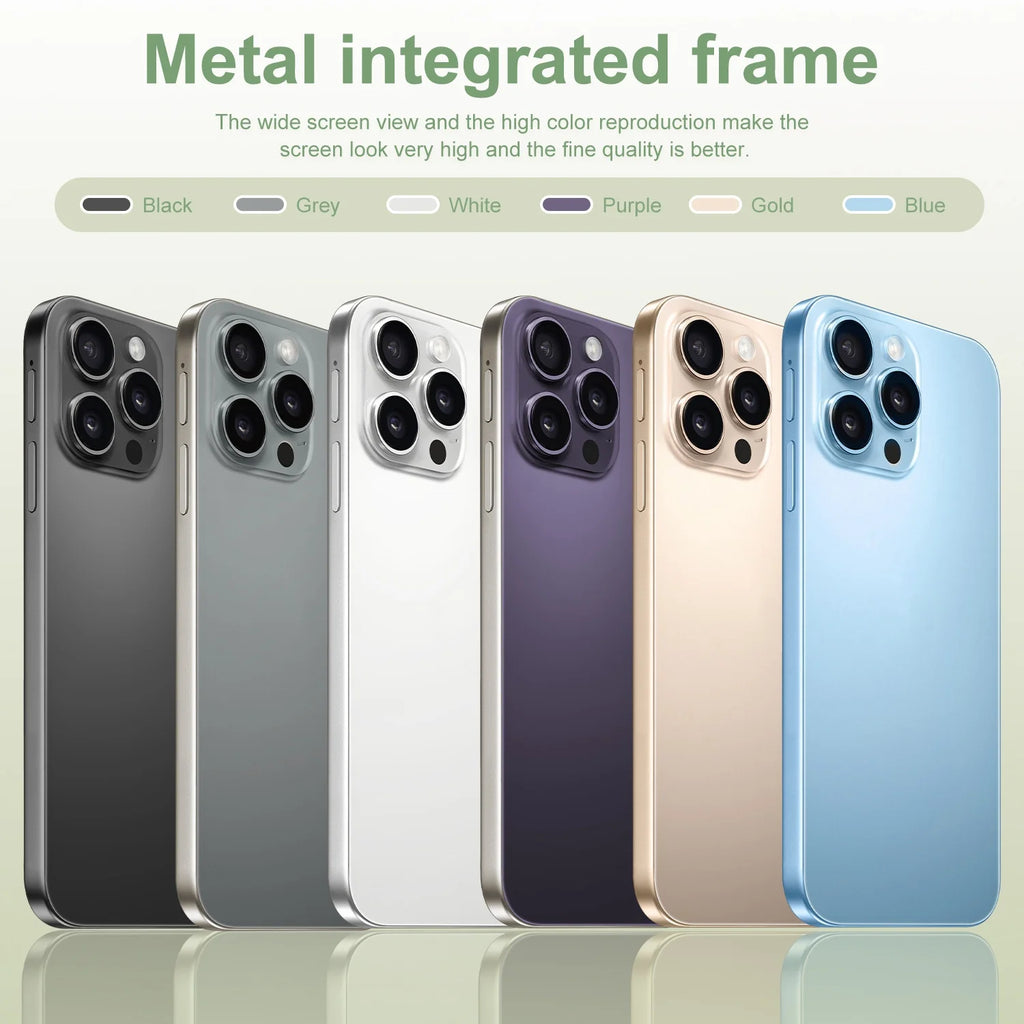 New I16 Pro Max Cross-border Exclusive 5G Phone 7.3" Screen Android 15.0 Dual SIM Overseas Version Direct Sale Source