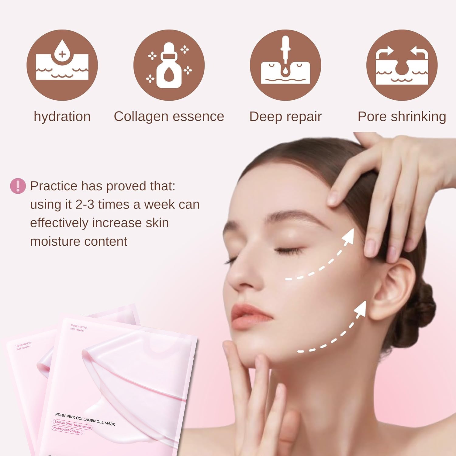 Overnight Collagen Mask Deep Anti Wrinkle Salmon DNA PDRN Glass Glow Skin Face Mask Lift Firm Improve Elasticity korean Skincare