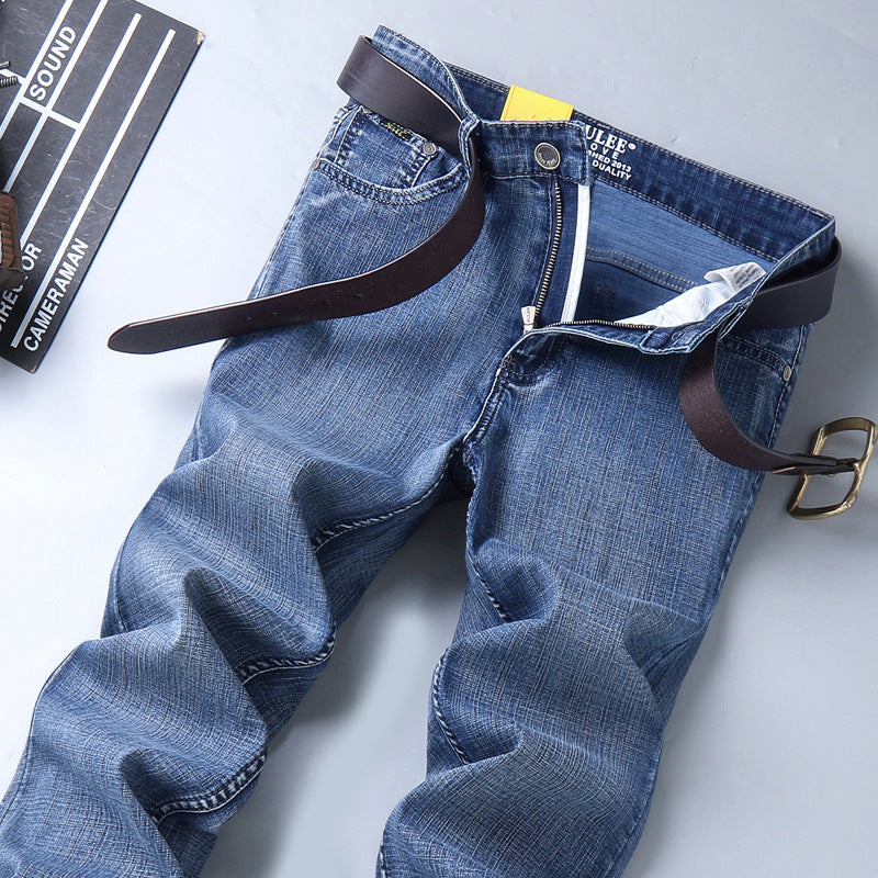Su Lee Men's Jeans Spring and Summer New Straight Loose Business Elastic Versatile Long Pants Men's Cross-Border Men's Pants Image secondaire du produit