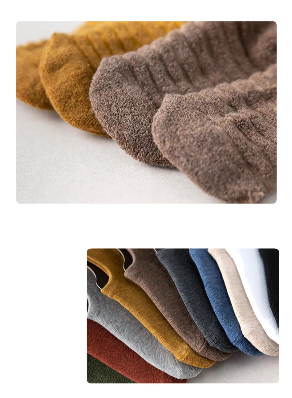 5 Pairs Men's Cotton Short Socks High Quality Crew Ankle Casual Soft Non-Slip Breathable Low-Cut Summer Autumn Socks for Men