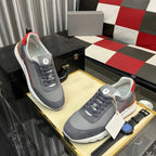 Luxury Brand Men's Shoes Handmade Casual Sneakers Jacquard Nylon Fabric with Suede Hiking Cycling Running Shoes Holiday Gifts