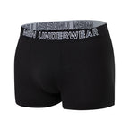 4/10 Piece Men's And Teenagers' Four Season Black Basic Versatile Elastic Waisted Underwear Boxer Shorts Plus Size Sport Shorts