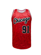 Mens Stripes Basketball Sports Jersey, Breathable Sleeveless Pattern Embroidery Sweatshirt Training Competition Sports Uniforms