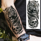 1 Sheet Cobra Snake Dragon Scorpion Temporary Tattoos For Men Women Waterproof Long Lasting Lion Tiger Wolf Fake Tattoo Stickers