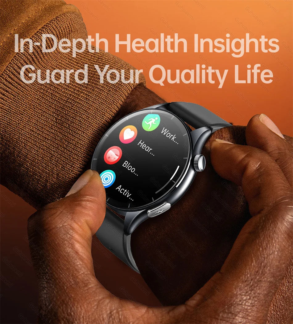 2026 New Smart Watch NFC ECG+PPG Blood oxygen Uric Acid Blood Pressure Sapphire Smartwatch Men For Android iOS Smart watch men