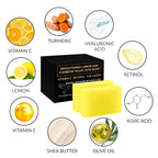 3pcs*100g Curcuma Soap Ginger Handmade Soap Essential Oil Soap Turmeric Soap Lemon Turmeric Curcuma Soap Papaya Soap Soap Handma