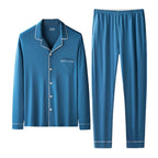 Men's Loose Fit Pajamas Set Soft Lyocell and Cotton Sleepwear Breathable Home Loungewear Cozy Comfortable Pajamas