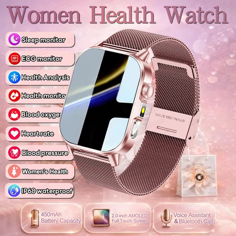 New Precise Health Care Smart Watch ECG+HRV Uric Acid Blood Lipids Emotional Perception Bluetooth Call Smartwatchs For Men Women Main image