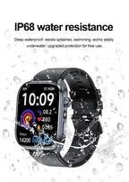 New Health Watch Uric Acid Blood Pressure Blood oxygen Body Analysis Body Fat SmartWatch ECG+PPG Bluetooth call Clock Women Men
