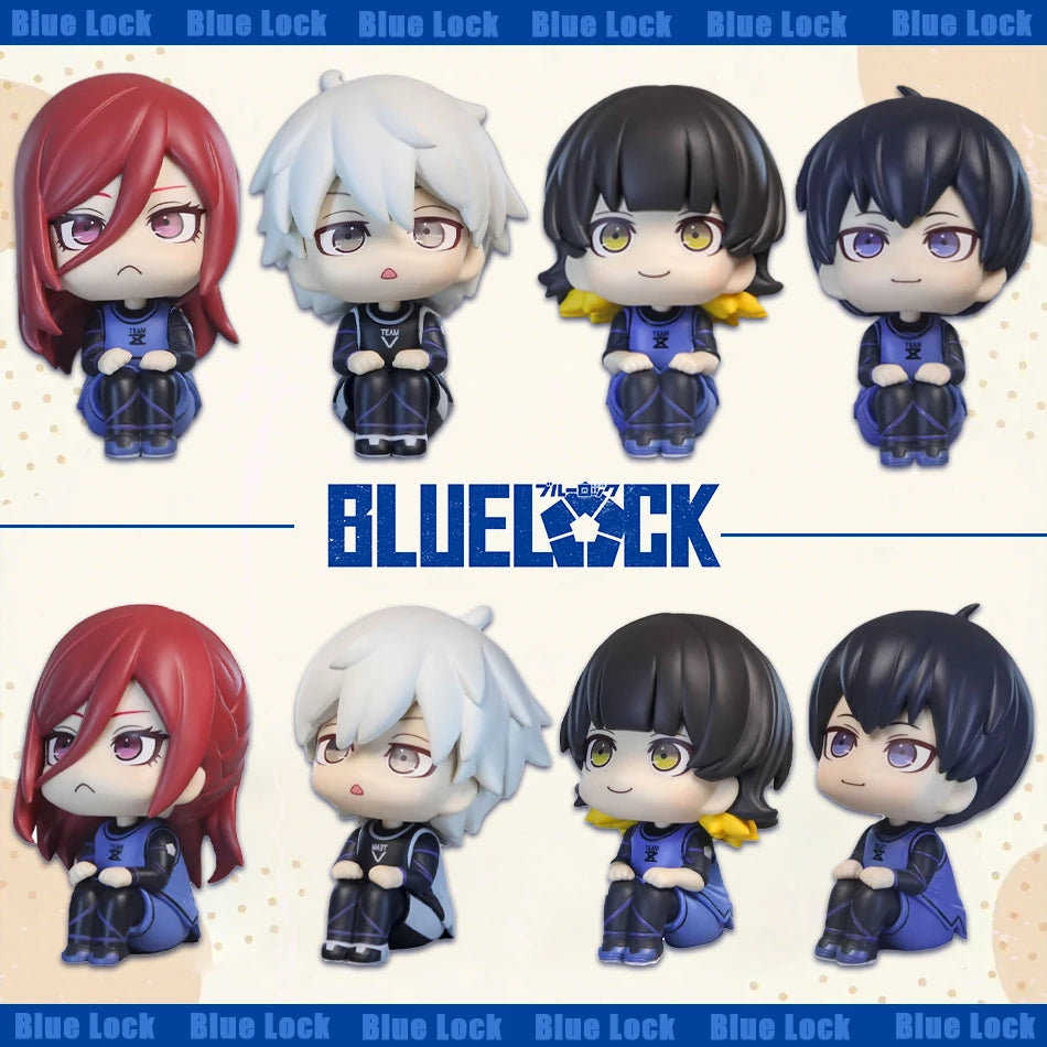 BLUE LOCK Action Figures Isagi Yoichi Bachira Meguru Anime Figure Q Version Figurine Collectible Model Children Toys Doll Gifts Main image