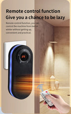 Small Wall Mounted Fast Heating Space Heater with Night Light & Overheat Protection for Home Office Bedroom Study 2026