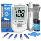 LinkSun G-425-1 Blood Glucose Meter 50/100 pcs Test Strips and Lancets Diabetes Medical  Glucosemeter Testing Blood Sugar Tester